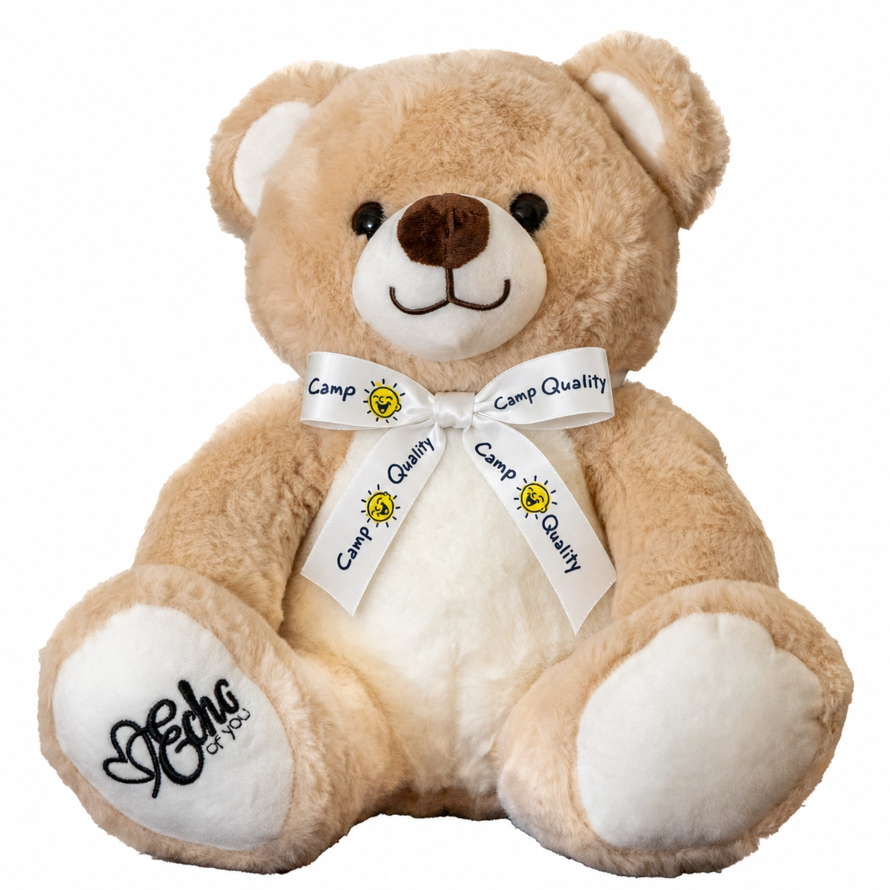 Latte Camp Quality Teddy Bear | Lockable Voice Recordable Comfort Bear